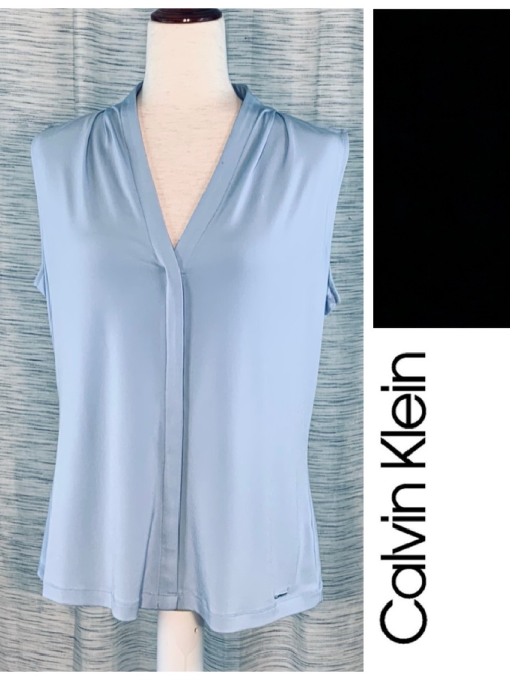 Calvin Klein Light Blue Sleeveless V-Neck Camisole